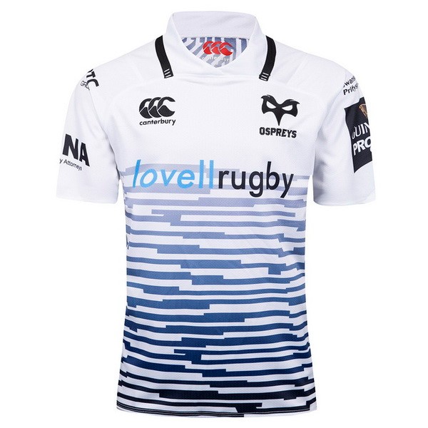 Camiseta Rugby Ospreys Segunda 2017 2018 Blanco